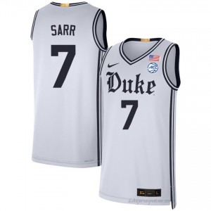 Men Dame Sarr Duke Blue Devils University #7 Team White Basketball Jersey 37699329