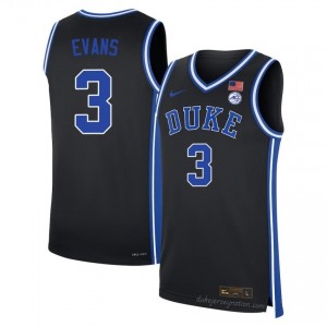 Isaiah Evans Duke Blue Devils #3 Black Men Genuine Sewn College Basketball Jersey 32160626