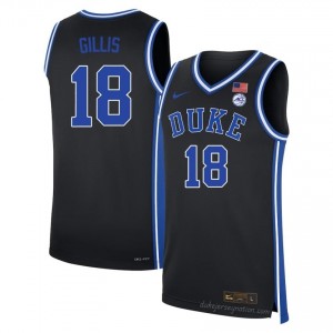 Mason Gillis Duke Blue Devils #18 Black Men Genuine Sewn College Basketball Jersey 81226356