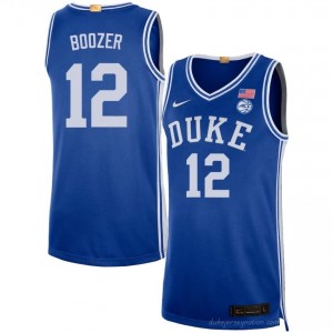 Durable Blue Devils Cameron Boozer #12 Ultra-Soft Royal Men Basketball High School Jersey 18402457