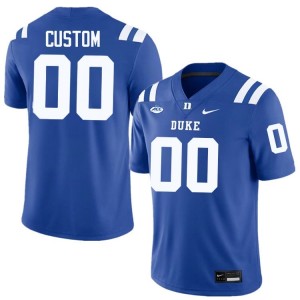 Durable Blue Devils Custom #00 Ultra-Soft Royal Men Football High School Jersey 87085413
