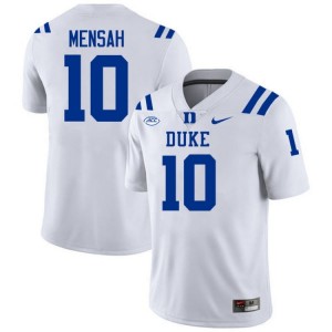 Duke #10 Darian Mensah White Men NCAA Premium Football Polyester Jersey 80207603