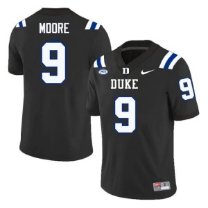 Jaquez Moore Duke Blue Devils #9 Black Men Genuine Sewn College Football Jersey 96354096
