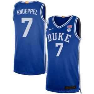 Men Kon Knueppel Duke Blue Devils University #7 Royal Basketball Jersey 24400151
