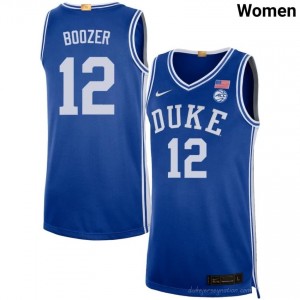 Durable Duke Blue Devils Cameron Boozer #12 Ultra-Soft Royal Women Basketball High School Jersey 60317185