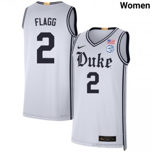 Women Cooper Flagg Duke University #2 Team White Basketball Jersey 63889820
