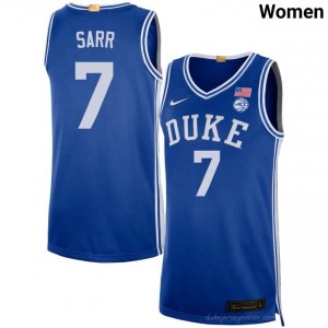Durable Duke Blue Devils Dame Sarr #7 Ultra-Soft Royal Women Basketball High School Jersey 25635603