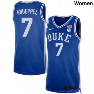 Women Kon Knueppel Duke University #7 Royal Basketball Jersey 55208634