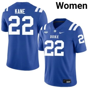 Durable Blue Devils Moussa Kane #22 Ultra-Soft Royal Women Football High School Jersey 53481481