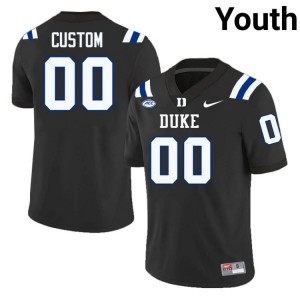 Durable Duke Blue Devils Custom #00 Ultra-Soft Black Youth Football High School Jersey 33954985