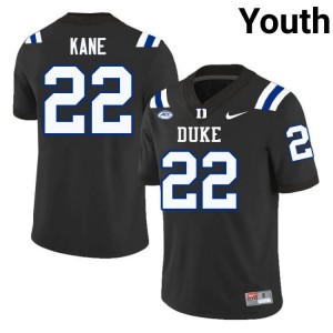 Youth Moussa Kane Duke Blue Devils University #22 Black Football Jersey 30754877