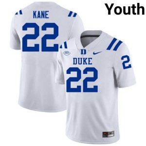 Moussa Kane Duke #22 White Youth Genuine Sewn College Football Jersey 20870498